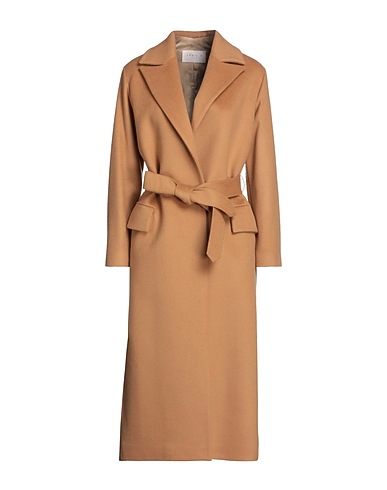 ANNIE P. Coat Camel 70% Virgin Wool, 20% Polyamide, 10% Cashmere