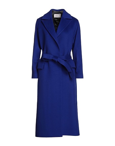 ANNIE P. Coat Bright blue 70% Virgin Wool, 20% Polyamide, 10% Cashmere