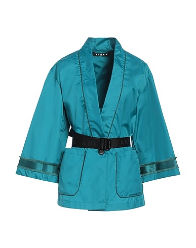 AHIRAIN Giacca Turchese 98% Cotone, 2% Elastan