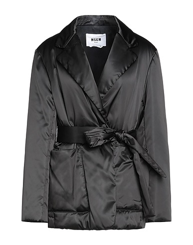 MSGM Coat Black 100% Polyamide