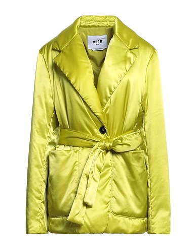 MSGM Cappotto Verde lime 100% Poliammide