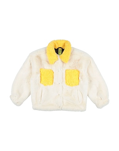 TOO COOL FOR FUR Teddy Coat Avorio 100% Poliestere