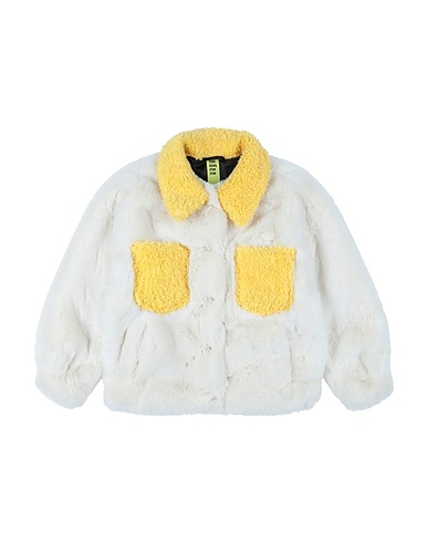 TOO COOL FOR FUR Teddy Coat Avorio 100% Poliestere, Elastan