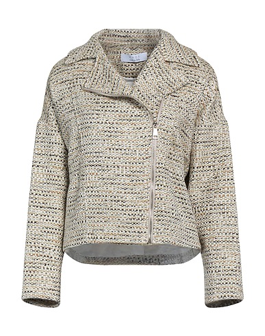 KAOS Biker jacket Beige 34% Cotton, 32% Polyester, 22% Synthetic fibers, 7% Viscose, 5% Other Fibres