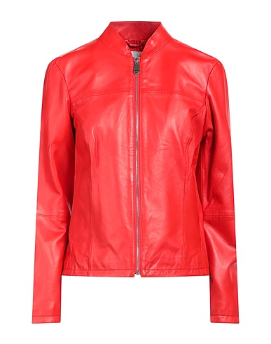 PEUTEREY Cazadora Rojo 100% Cuero