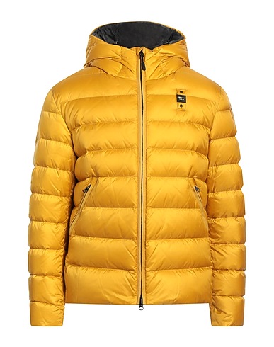 BLAUER. Shell jacket Mustard 100% Polyamide