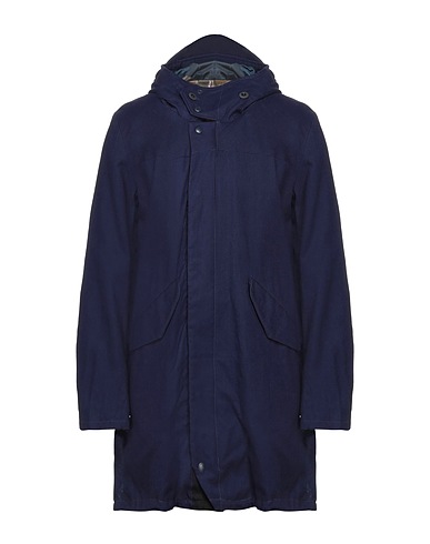 GOLDEN FLEECE Full-length jacket Midnight blue 100% Cotton