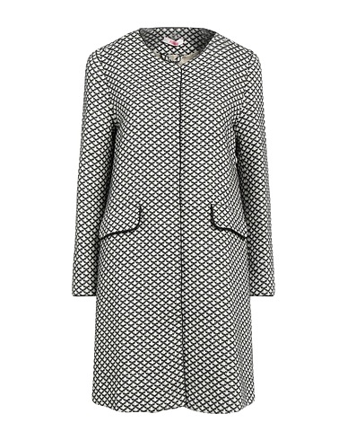 BLUGIRL Full-length jacket Black 76% Cotton, 13% Acrylic, 9% Polyester, 2% Other Fibres