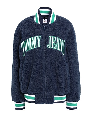 TOMMY JEANS Teddy Coat Midnight blue 85% Polyester, 15% Acrylic