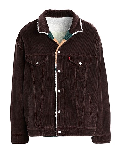 LEVI'S Teddy Coat REV. VTG SHERPA TRUCKER
 Chocolate brown 100% Cotton, Polyester