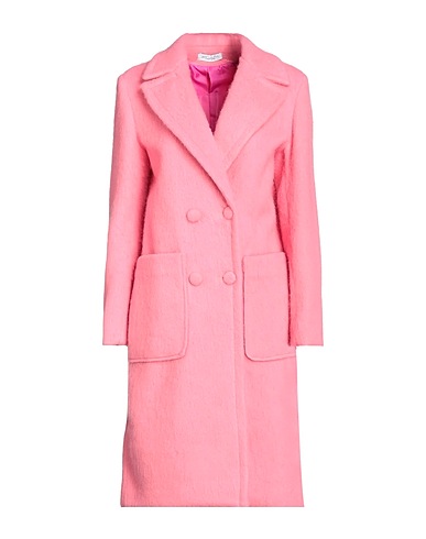 YES LONDON Coat Pink 66% Acrylic, 34% Polyamide