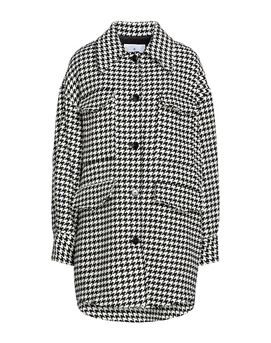 MANUEL RITZ Coat Black 70% Wool, 25% Polyamide, 5% Other Fibres