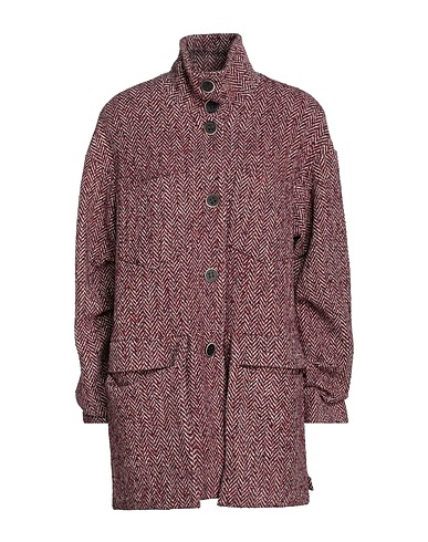 BABYLON Coat Burgundy 69% Polyester, 20% Acrylic, 6% Other Fibres, 5% Polyamide