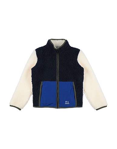 WOOLRICH Kunstpelz Nachtblau 75% Polyester, 25% Schurwolle, Baumwolle, Polyamid