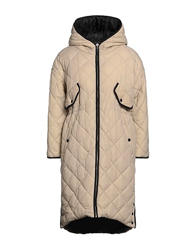 MAJE Coat Beige 100% Polyamide, Cotton