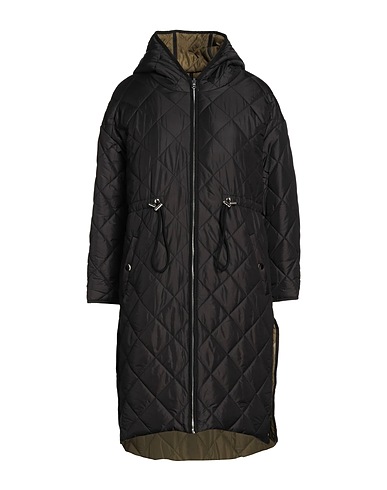 MAJE Coat Black 100% Polyamide, Cotton