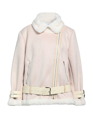 LE VOLIÈRE Giacca biker Beige 100% Poliestere