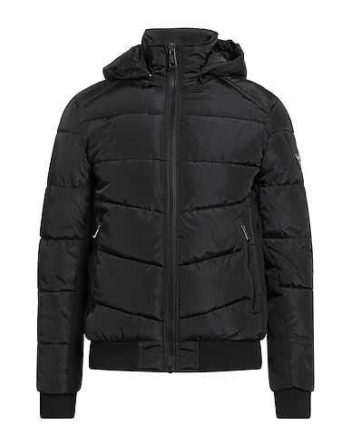 GUESS Shell jacket Black 100% Polyester