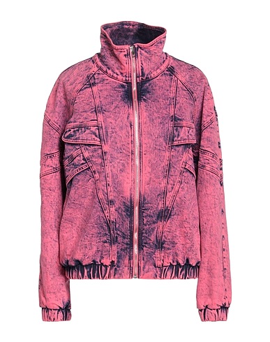 STELLA McCARTNEY Denim jacket Fuchsia 98% Cotton, 2% Elastane