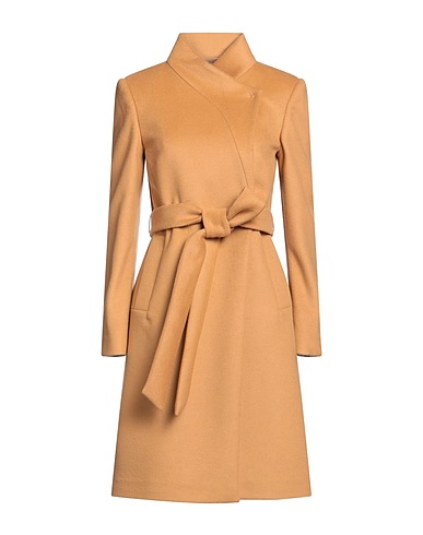 ANNIE P. Coat Camel 70% Virgin Wool, 20% Polyamide, 10% Cashmere