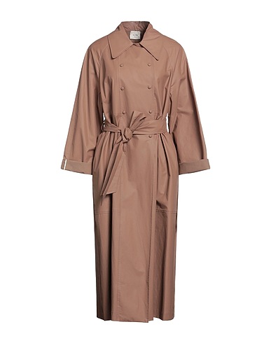 ALYSI Double breasted pea coat Brown 100% Cotton