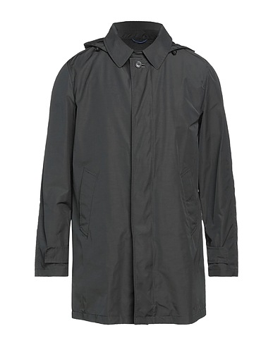 PALTÒ Full-length jacket Black 62% Polyester, 38% Cotton