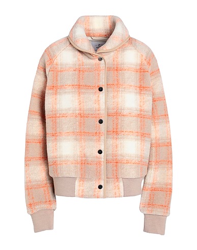 WOOLRICH Bomber GENTRY BOMBER Beige 63% Wool, 33% Polyester, 4% Other Fibres
