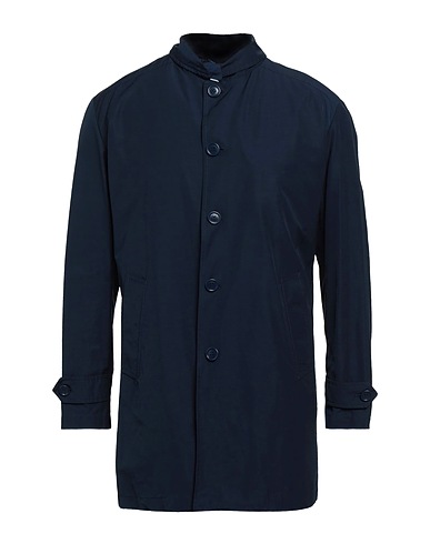 PALTÒ Full-length jacket Midnight blue 62% Polyester, 38% Cotton