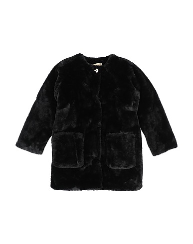 MICHAEL KORS KIDS Teddy Coat Black 100% Polyester