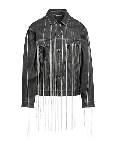 VALENTINO GARAVANI Denim jacket Black 100% Cotton, Polyester