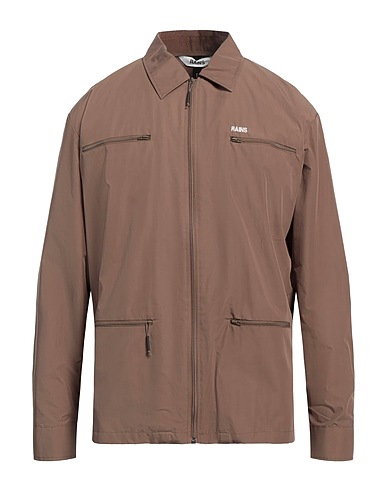 RAINS Jacket Khaki 65% Cotton, 35% Nylon