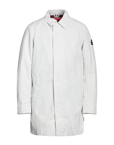 TIMBERLAND Full-length jacket Light grey 77% Nylon, 23% Cotton