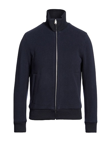 SANDRO Coat Midnight blue 75% Virgin Wool, 25% Polyamide, Acrylic, Elastane