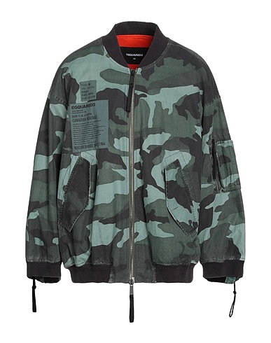 DSQUARED2 Bomber Military green 100% Cotton, Polyester