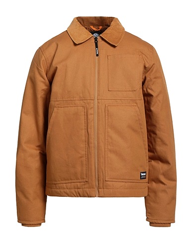 TIMBERLAND Jacket Camel 100% Cotton