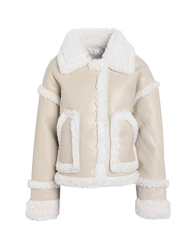 TOPSHOP Jacket Ivory 100% Polyurethane, Polyester