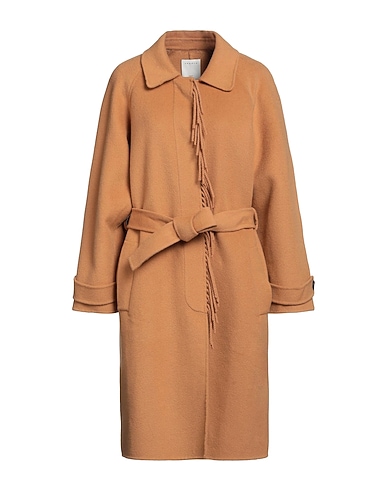 SANDRO Coat Camel 100% Wool