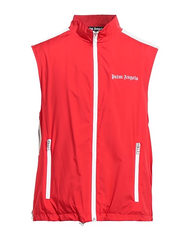 PALM ANGELS Blouson Rouge 100% Polyamide, Coton, Polyester