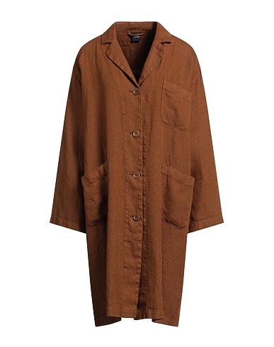 ASPESI Full-length jacket Brown 100% Linen