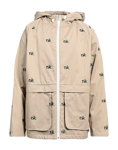 PALM ANGELS Jacket Beige 100% Cotton, Polyester