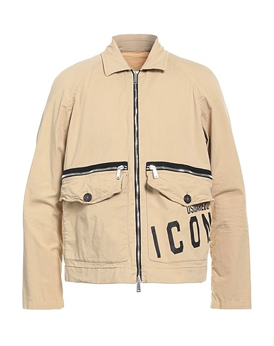 DSQUARED2 Jacket Sand 97% Cotton, 3% Elastane