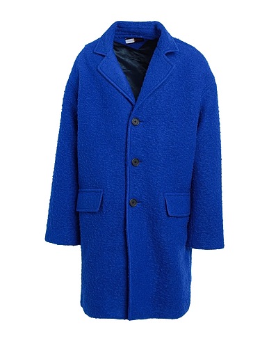 TOMMY HILFIGER Coat Bright blue 44% Wool, 28% Acrylic, 28% Polyester