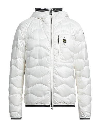 BLAUER. Shell jacket White 100% Polyamide