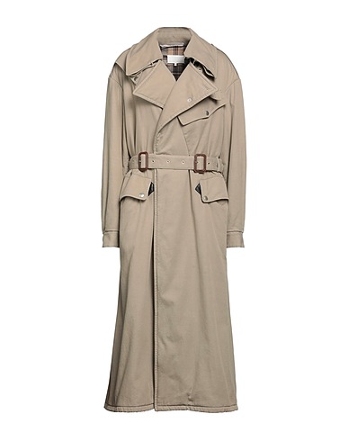 MAISON MARGIELA Full-length jacket Sage green 100% Cotton