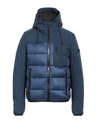 YES ZEE by ESSENZA Shell  jacket JEANS Navy 100% Polyamide, Polyester