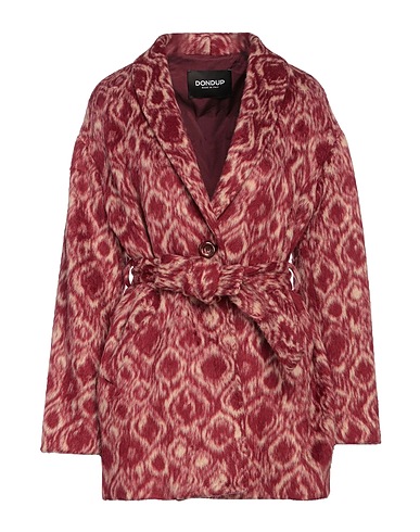 DONDUP Cappotto Bordeaux 42% Acrilico, 25% Poliestere, 18% Lana, 12% Cotone, 3% Poliammide