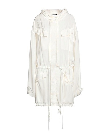 MAISON MARGIELA Full-length jacket White 60% Cupro, 40% Polyester