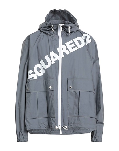 DSQUARED2 롱 자켓/코트 그레이 100% 코튼