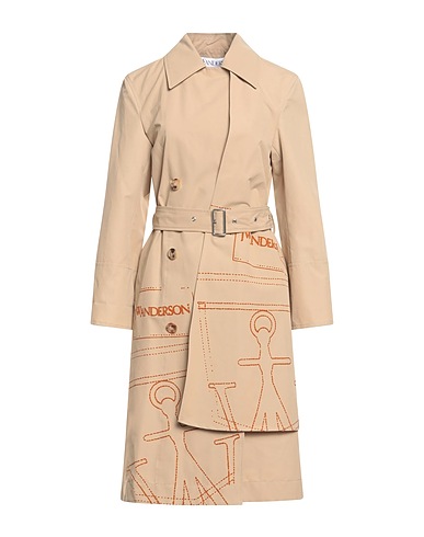 JW ANDERSON Double breasted pea coat Beige 61% Cotton, 39% Polyamide