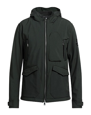 SCERVINO Jacket Military green 94% Polyester, 6% Elastane